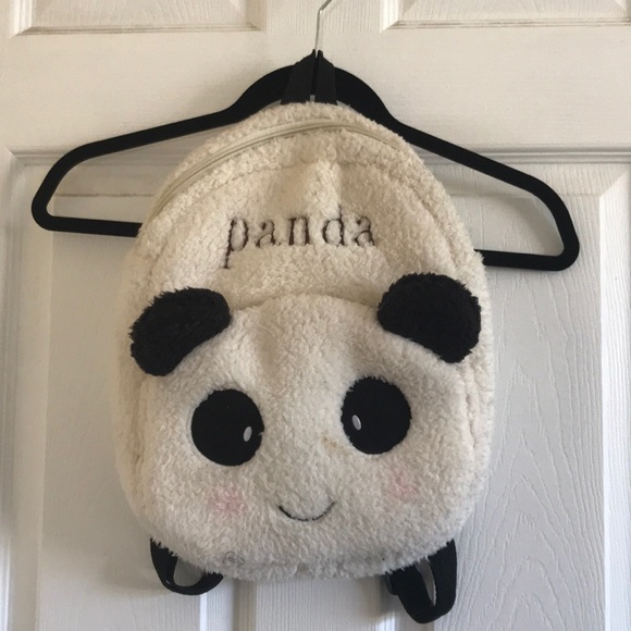 fluffy panda backpack